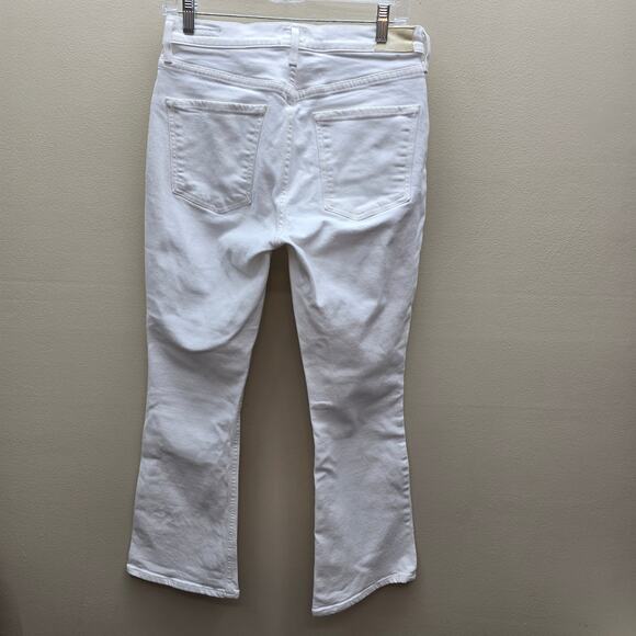 Citizens of Humanity Demy Cropped Flare Jeans Women SZ 29 Cotton Blend White - Picture 2 of 9